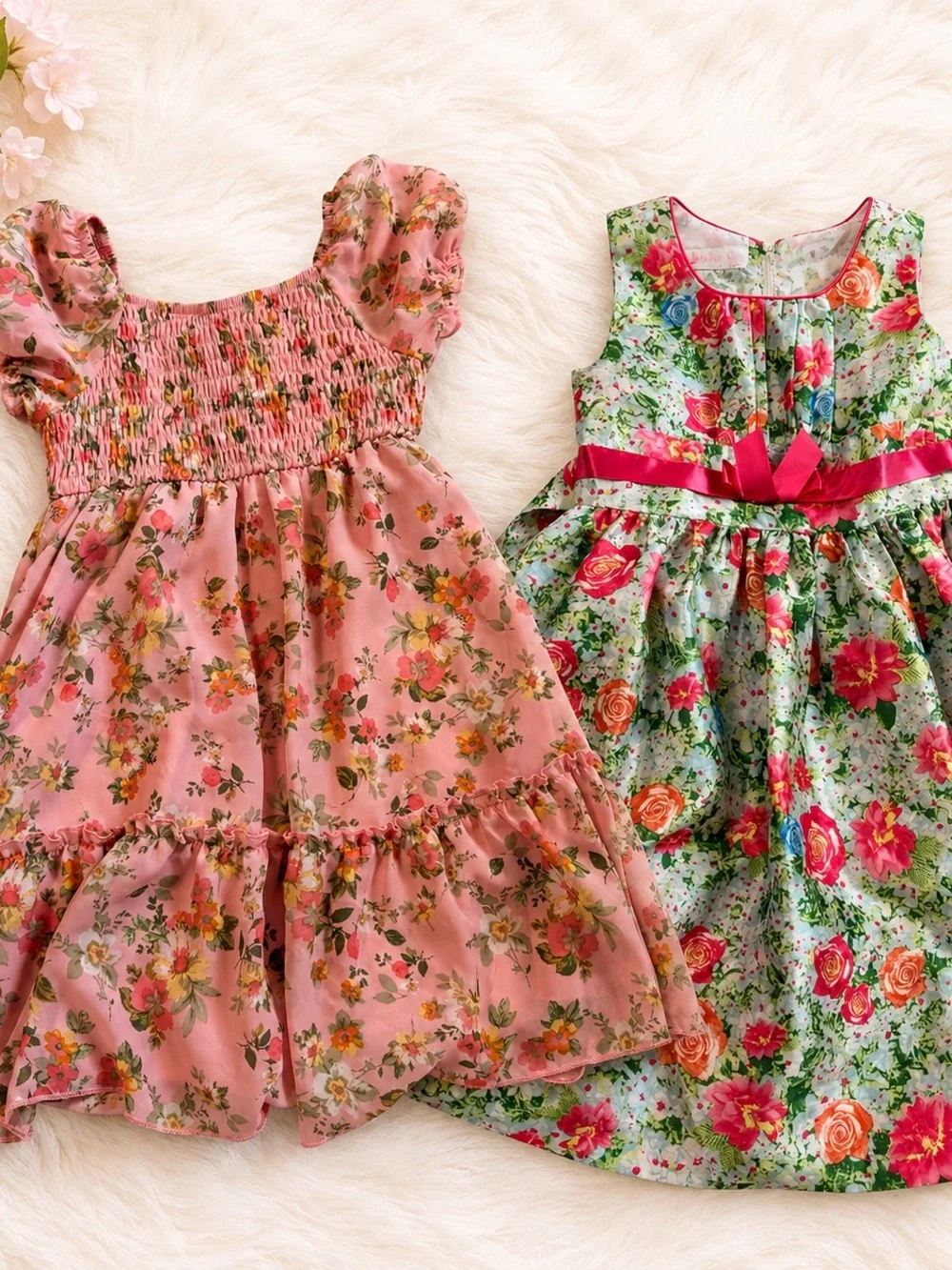 Bundle 2 Girl Dresses size 6 Floral Dress